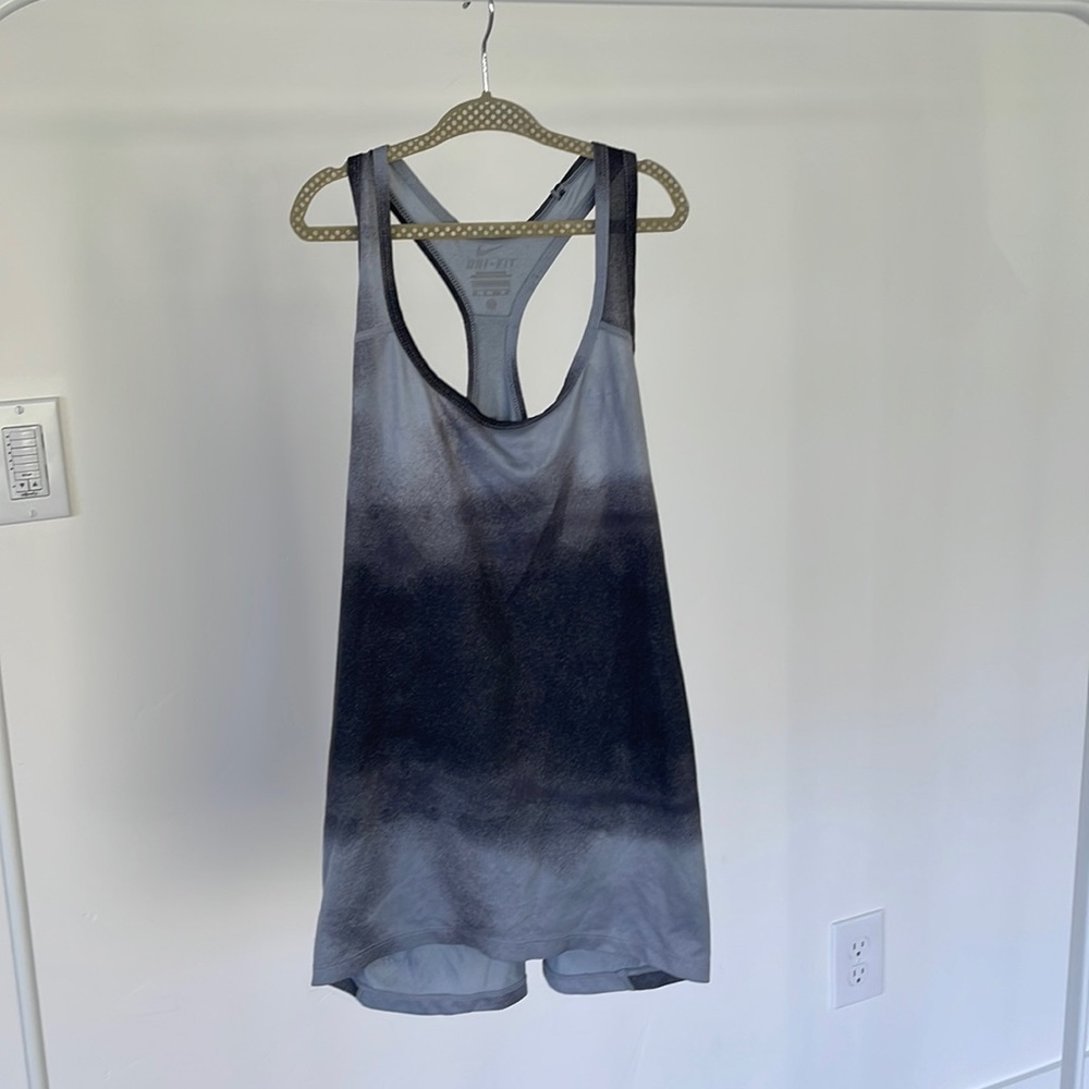 Grey Ombre Nike Dri-Fit Tank Top size XS